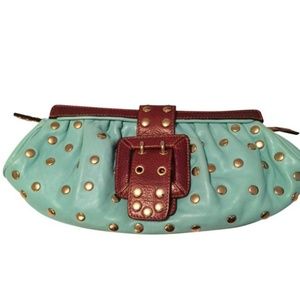 Be&D Turquoise "Garbo" Clutch